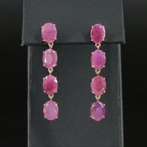 Elegant Pink Drop Earrings
